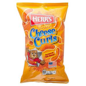 Herr's Real Cheese Baker Cheese Curls 198 g