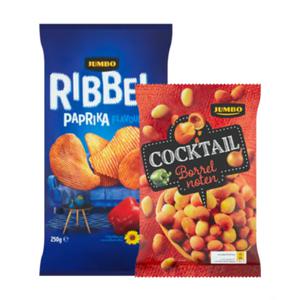 Jumbo Borrelnoten & Paprika Ribbel Chips