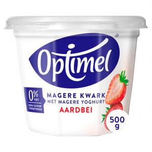 Optimel Magere kwark aardbei 1 x 500g