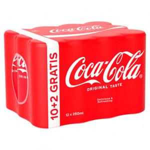 Coca-Cola Original Taste 10+2 Gratis 12 x 250ml