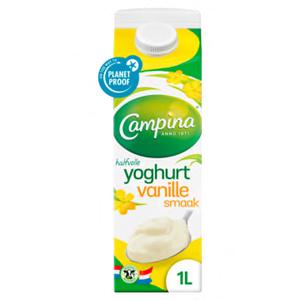 Campina Halfvolle vanille yoghurt 1L