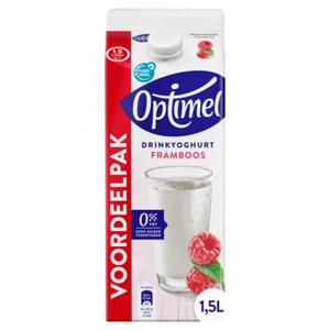 Optimel Drinkyoghurt framboos 0% vet 1 x 1. 5L