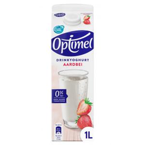 Optimel Drinkyoghurt aardbei 0% vet 1 x 1L