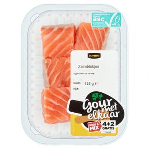 Jumbo Zalmblokjes 125g