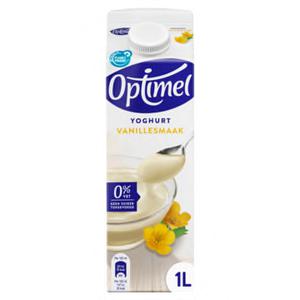 Optimel Magere yoghurt vanille 0% vet 1 x 1L