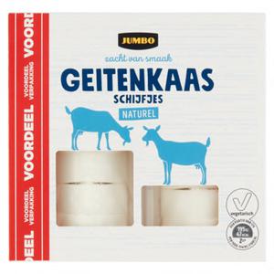 Jumbo Geitenkaas Schijfjes Naturel Voordeelverpakking 2 x 100g