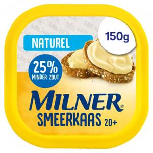 Milner 20+ Smeerkaas Naturel 150g