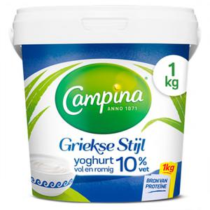 Campina Griekse Stijl Yoghurt 10% vet 1kg