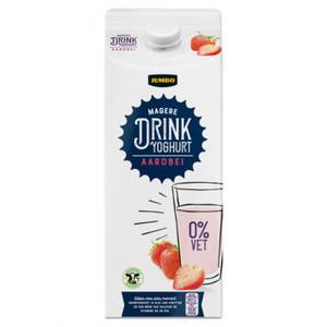 Jumbo Drinkyoghurt Aardbei 0% Vet 1, 5L