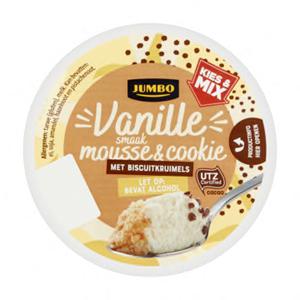 Jumbo Vanille Smaak Mousse & Cookie 65g