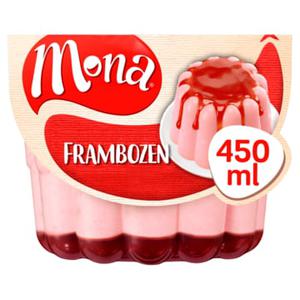 Mona Framboospudding met rode bessensaus 450ml