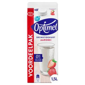 Optimel Drinkyoghurt aardbei 0% vet 1 x 1, 5L