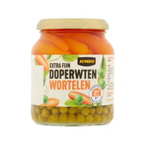 Jumbo Extra Fijne Doperwten Wortelen 340g