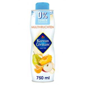 Karvan Cévitam Multivruchten siroop 0% suiker toegevoegd 750ml