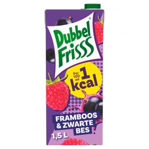 DubbelFrisss 1kcal Framboos & Zwarte Bes 1, 5L