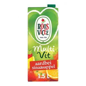 Roosvicee Multivit aardbei sinaasappel 1, 5L