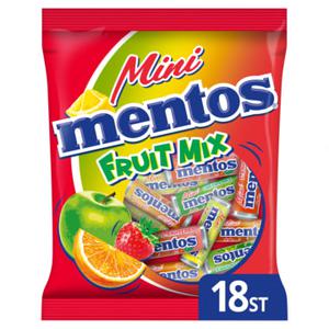 Mentos Fruit mini Uitdeel Snoep Zak 18 stuks