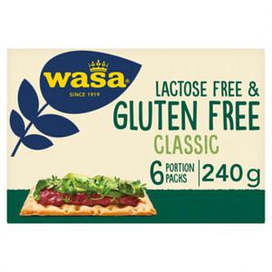 Wasa Lactose Free & Gluten Free Classic 6 Portion 240g