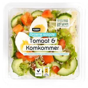 Jumbo Groene Salade Tomaat & Komkommer 330g