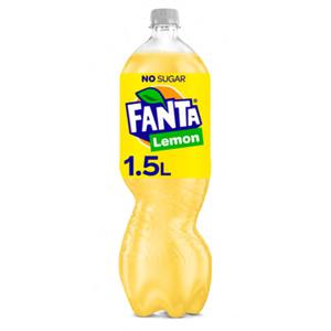 Fanta Lemon No Sugar PET Fles 1, 5L