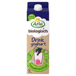 Arla Biologisch Drinkyoghurt Zwarte Bes & Framboos 0,3% Vet 1L