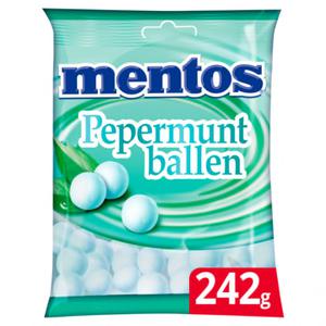 Mentos Pepermunt Ballen Hard Snoep Zak 242 gram