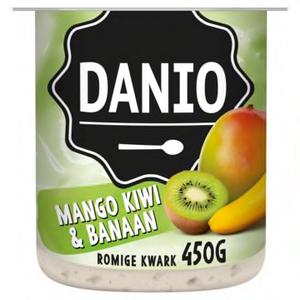 Danio Romige Kwark Mango Kiwi Banaan 450g