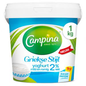 Campina Griekse Stijl Yoghurt 2% vet 1kg