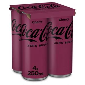 Coca-Cola Zero Sugar Cherry 4 x 250ml