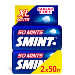 Smint Mint Pepermunt Suikervrij Dispenser 100 stuks Keelpastille