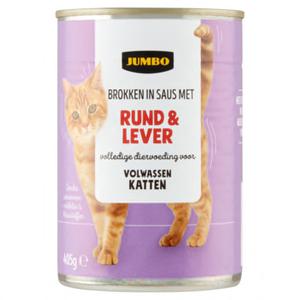 Jumbo Brokken in Saus met Rund & Lever 405g