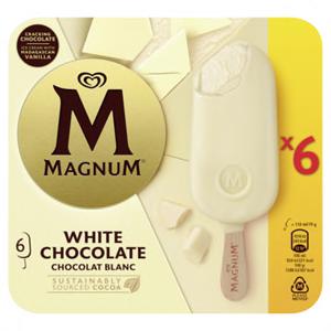 Magnum IJs White Chocolate 6 x 110ml