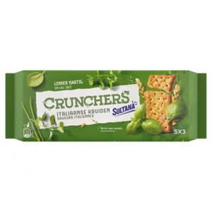 Sultana Crunchers Italiaanse Kruiden 5 x 3 Stuks 175g