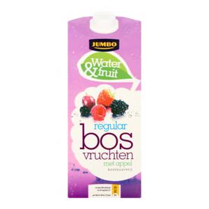 Jumbo Water & Fruit Regular Bosvruchten met Appel Koolzuurvrij 1, 5L