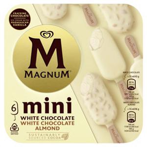 Magnum Mini IJs White Chocolate + White Almond 6 x 55ml