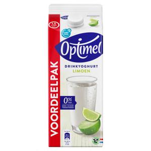 Optimel Drinkyoghurt limoen 0% vet 1 x 1. 5L