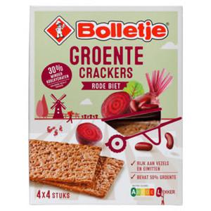 Bolletje Groente Crackers Rode Biet 4 x 4 Stuks 200g