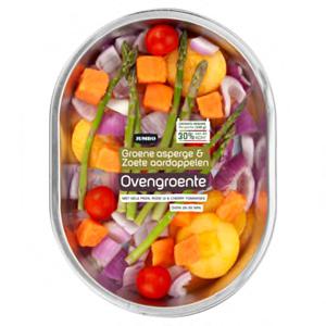 Jumbo Groene Asperge & Zoete Aardappelen Ovengroente 300g