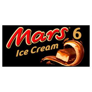 Mars chocolade roomijs 6 Stuks