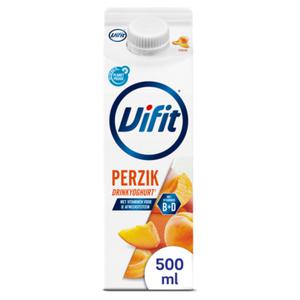 Vifit drinkyoghurt perzik 500ml