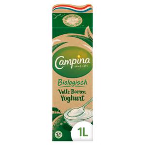 Campina Biologisch Volle Boeren Yoghurt 1L