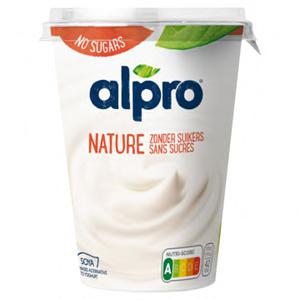 Alpro Plantaardige Variatie op yoghurt Naturel Zonder Suikers 500g