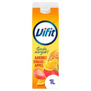 Vifit Goedemorgen! Zuiveldrink Aardbei/Sinaasappel 1L