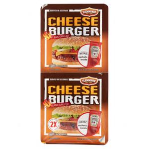 Flemmings Cheese Burger Valuepack 2 Stuks 261g