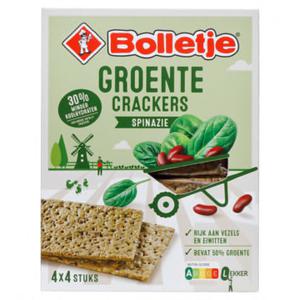 Bolletje Groente Crackers Spinazie 4 x 4 Stuks 200g