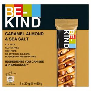 BE-KINDᵗᵐ BE-KIND Notenreep - Caramel Almond & Sea Salt - Multipack - 3 x 30g