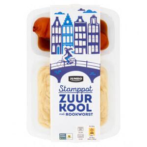 Jumbo Stamppot Zuurkool met Rookworst 500g