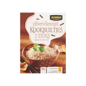 Jumbo Zilvervliesrijst Kookbuiltjes 2 x 125g