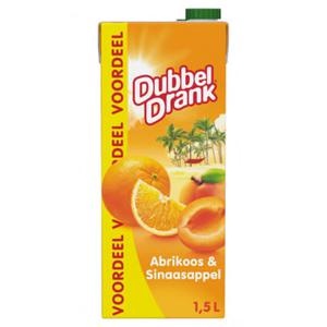 DubbelDrank Abrikoos & Sinaasappel 1, 5L