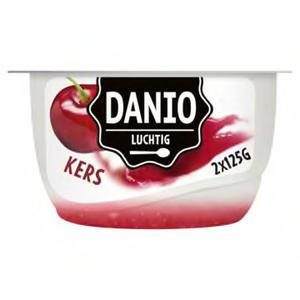 Danio Luchtige Kwark Kers 2 x 125g